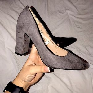 COPY - Grey block heels